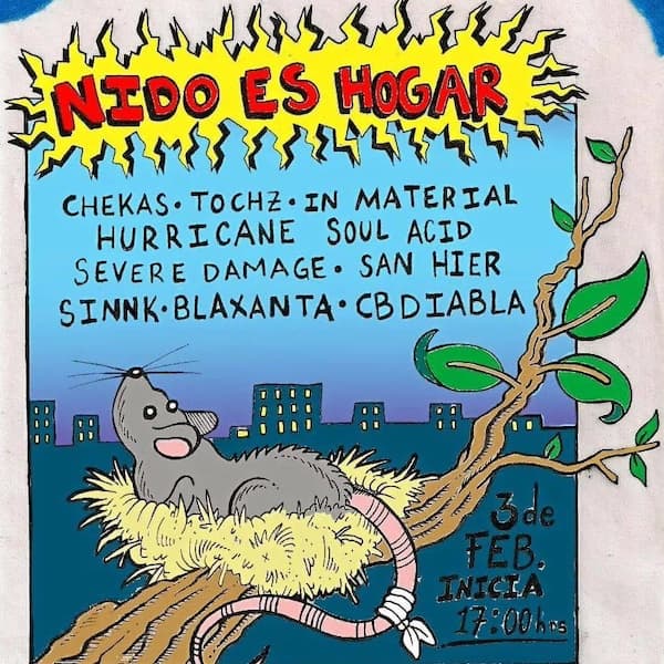 nido es hogar. Chekas, tochz, in material, hurricane, soul acid, severe damage, san hier, sinnk, blaxanta, cbdiabla