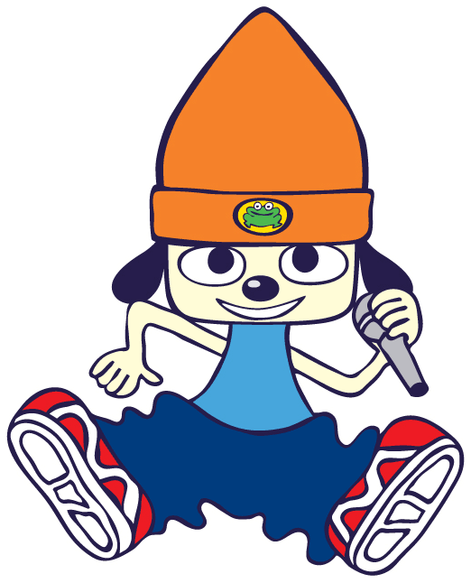 Parappa the rapper. A dog with baggy pants, a beanie and a microphone.
