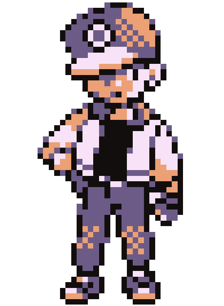 Pokemon trainer sprite from game boy